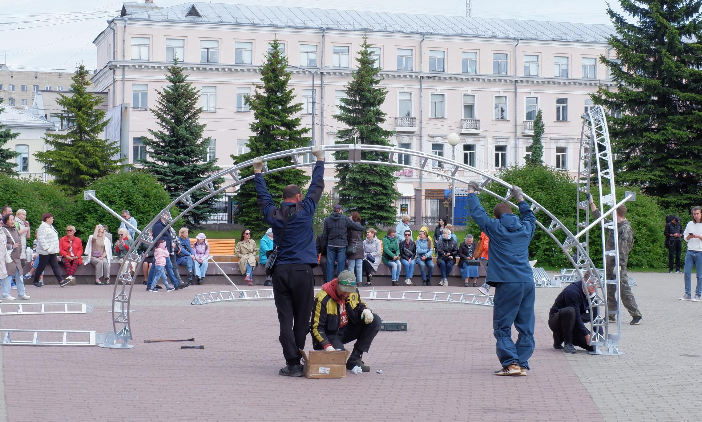 Подготовка к фестивалю «Белый июнь»