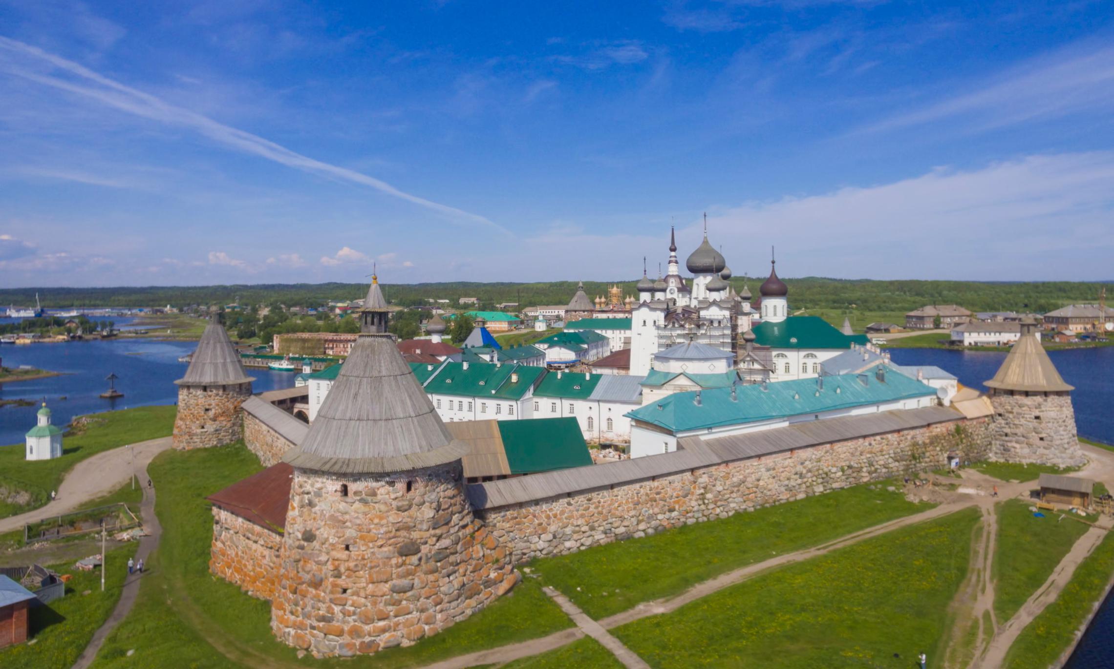 Соловецкий монастырь панорама